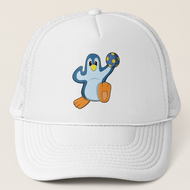 Casquette Penguin en tant que joueur de handball avec Handba (Devant)