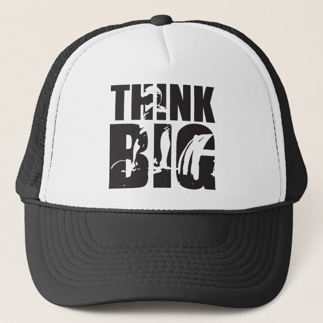 Casquette Penser grand - Motivation de gymnase (Devant)