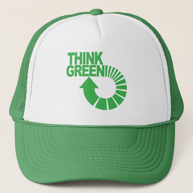 Casquette pensez le vert (Devant)