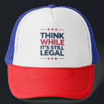 Casquette Pensez que si c'est un cadeau républicain encore l<br><div class="desc">Pensez alors que c'est un cadeau républicain encore légal Libertarien Politique Conservateur Américain</div>