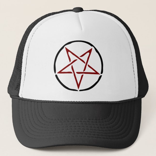 Casquette Pentagramme rouge (Devant)