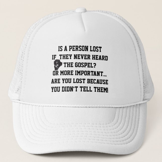 Casquette PERDU, JAMAIS DIT ! Chrétien  (Devant)
