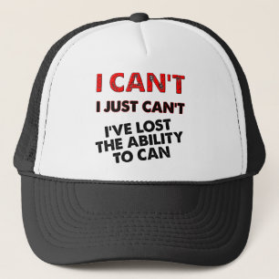 Casquette Perdu la capacité à mettre en boîte drôle chapeau