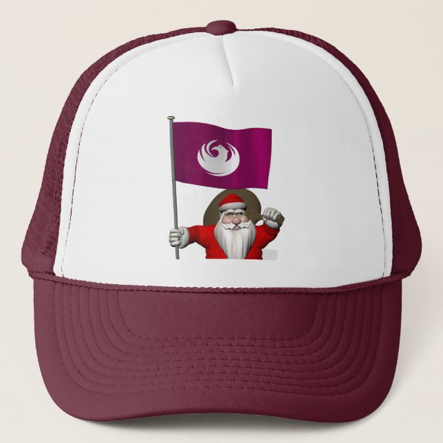 Casquette Père Noël Avec Drapeau Phoenix AZ (Devant)
