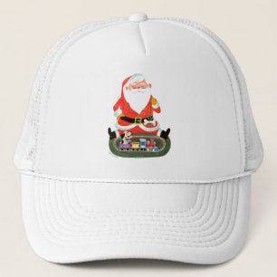 Casquette Père Noël avec le train