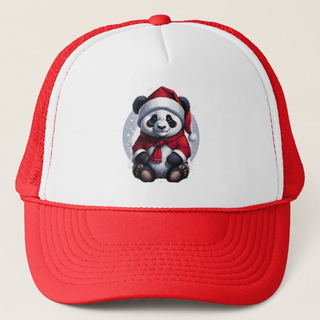 Casquette Père Noël Baby Panda | Noël (Devant)