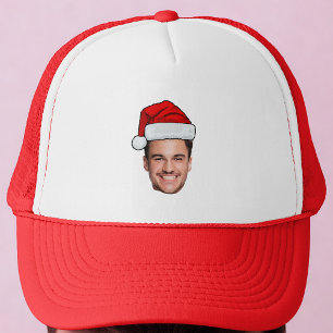 Casquette Père Noël Chapeau de Noël Photo de Visage Personna