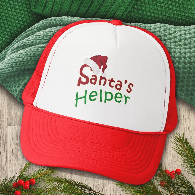 Casquette Père Noël Helper Christmas Holiday Trucker Chapeau (Créateur téléchargé)