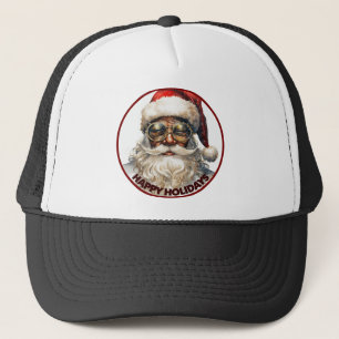 Casquette Père Noël noir Joyeuses Fêtes Kwanzaa Afro-América