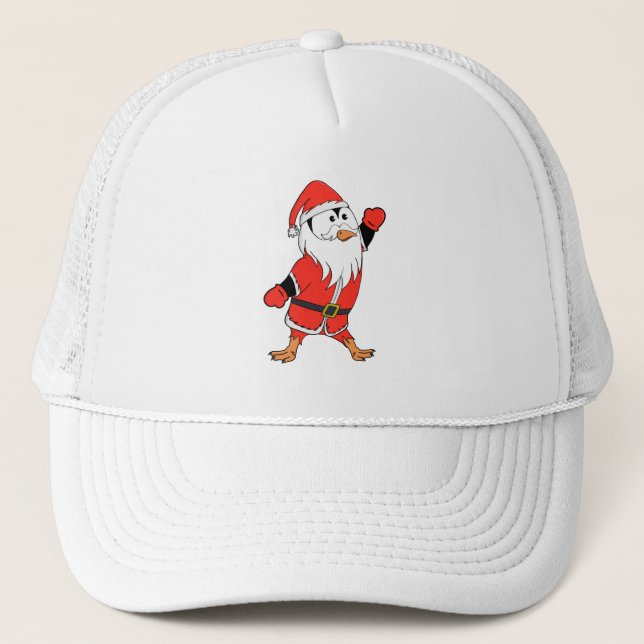 Casquette Père Noël Penguin Prêt pour Noël (Devant)