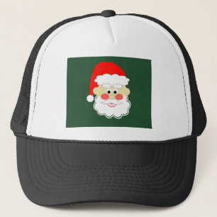 Casquette père noël rouge vert dessin animé