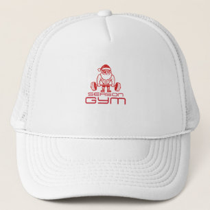 Casquette Père Noël salle de sport