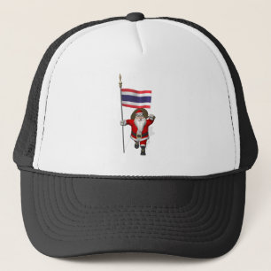 Casquette Père Noël Sucré Avec Drapeau De Thaïlande