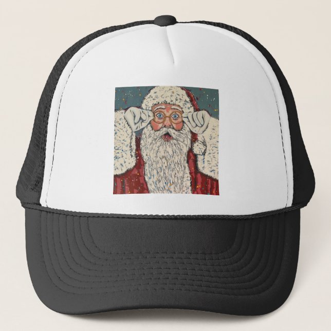 Casquette Père Noël Surpris (Devant)