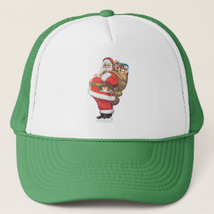 Casquette Père Noël vintage, découpage de Noël victorien
