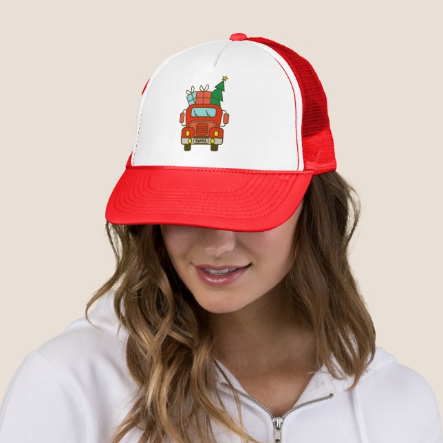 Casquette Père Noël vue de devant Joyeux Noël (En situation)