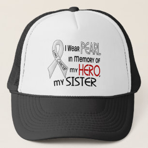 Casquette Perle dans la mémoire de mon cancer de poumon de