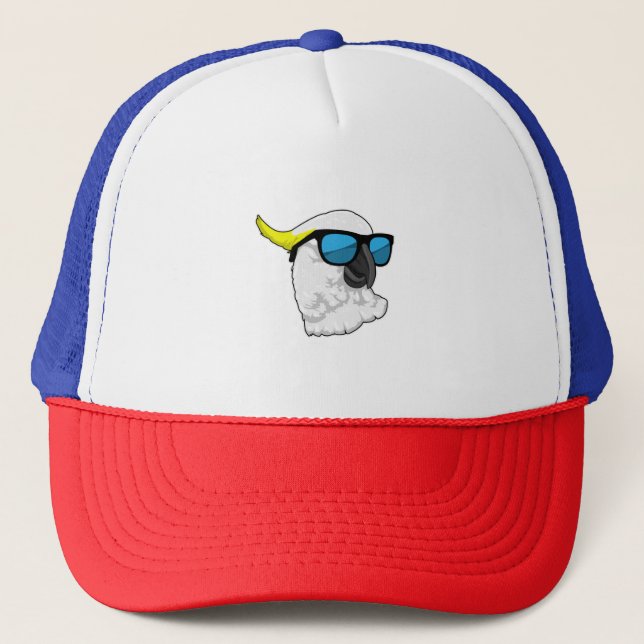 Casquette Perroquet avec lunettes de soleil (Devant)