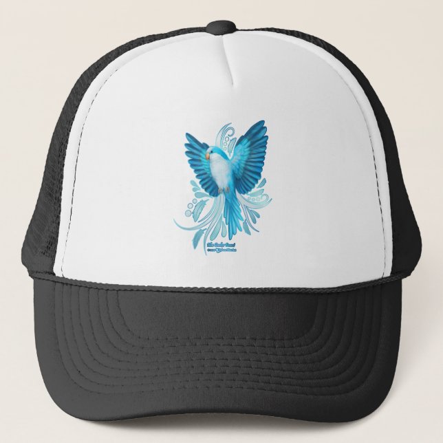 Casquette Perroquet bleu Quaker (Devant)