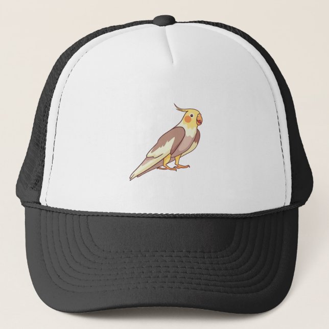 Casquette Perroquet d'oiseaux Cockatiel (Devant)