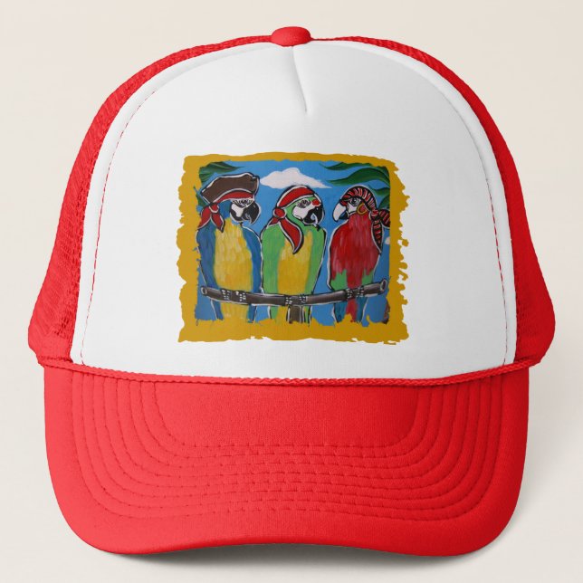 Casquette Perroquets de Fête (Devant)