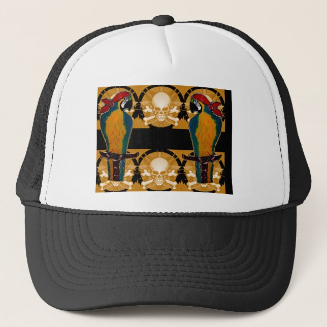 Casquette Perroquets de pirates (Devant)