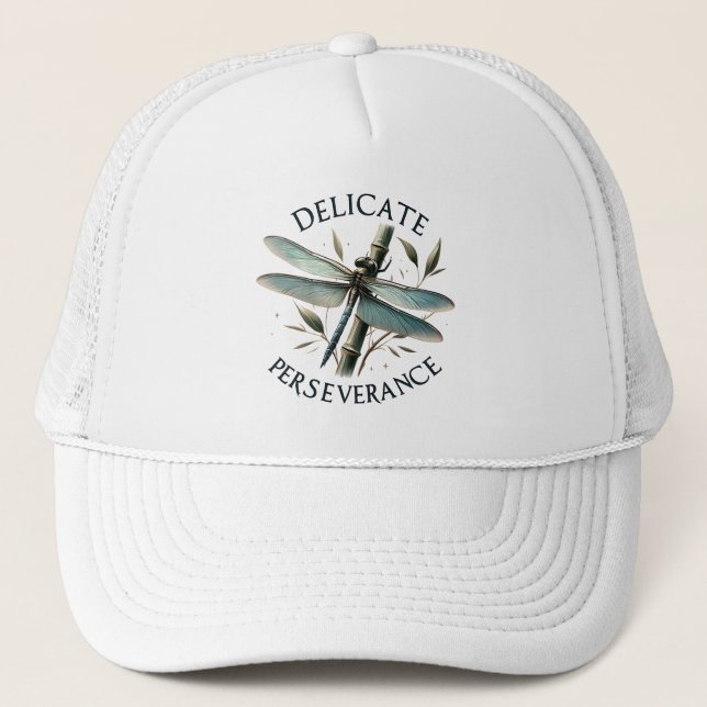 Casquette Persévérance délicate - libellule artistique (Devant)