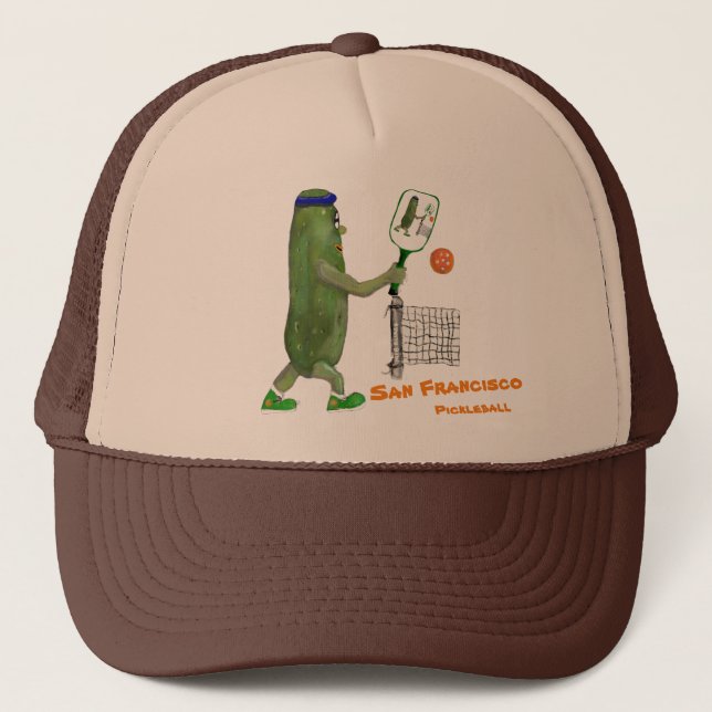 Casquette Personalize Text Funny Pickle Player (Devant)