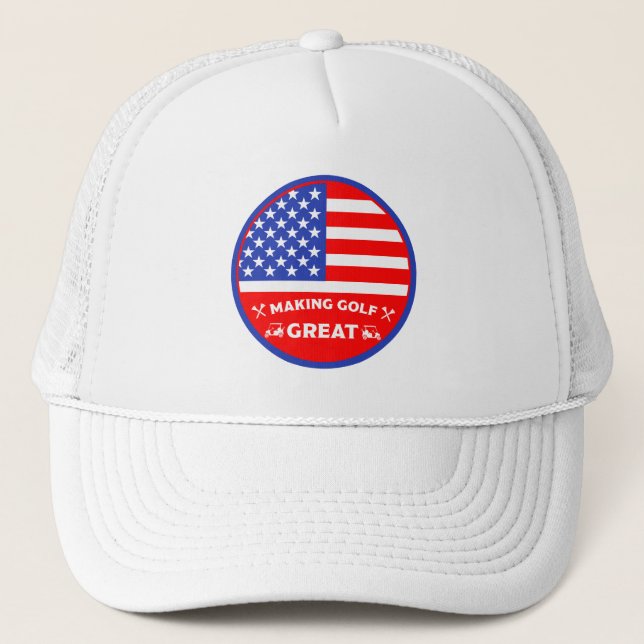 Casquette Personalized Funny American Golf Player (Devant)