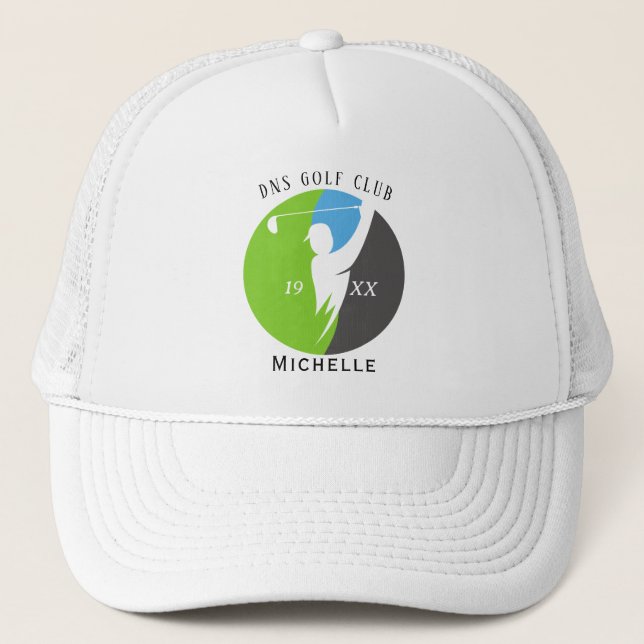 Casquette Personalized Golf Club Name Classic Trucker Hat (Devant)