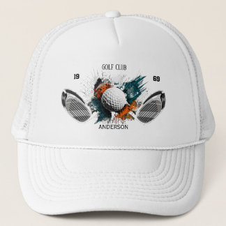Casquette Personalized Golf Club Name Custom Trucker Hat 