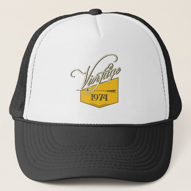 Casquette Personalized Vintage 1974 Retro Birthday Gift (Devant)