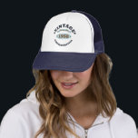 Casquette Personalized vintage birthday gift idea<br><div class="desc">You can add some originality to your wardrobe collection with this vintage retro graphic design with awesome typography font lettering, is a great gift idea for men, women, husbands, wife girlfriend, and a boyfriend who will love this one-of-a-kind artwork. The best amazing and funny holiday present for your happy birthday...</div>
