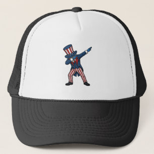 Casquette Personnage patriotique Dabbing Design vectoriel vi
