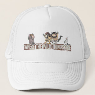 Casquette Personnages de Où sont les monstres ? sur le logo