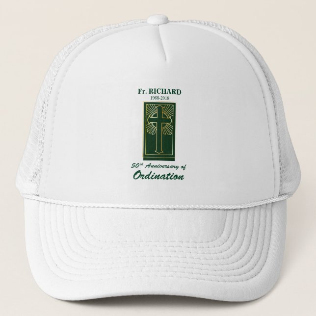 Casquette Personnalisable 50e anniversaire de Ordination Gre (Devant)