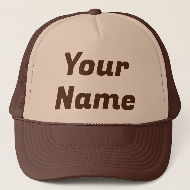 Casquette PERSONNALISABLE Brown (Devant)