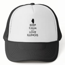 Personnalisable CONSERVEZ CALME et LOVE ILLINOIS