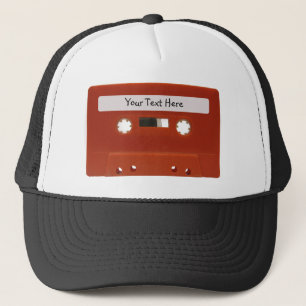 Casquette personnalisable de bande de cassette rou