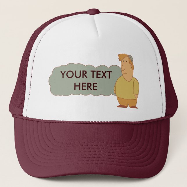 Casquette personnalisable de gentil garçon juif (Devant)