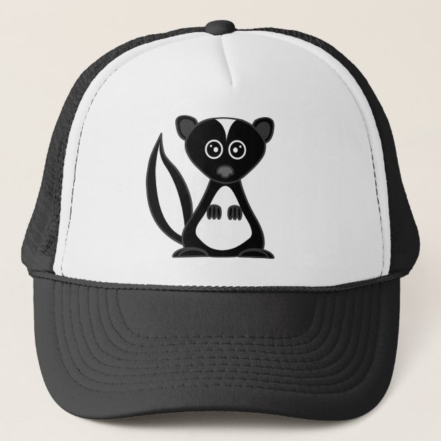 Casquette personnalisable de mouffette mignonne de (Devant)