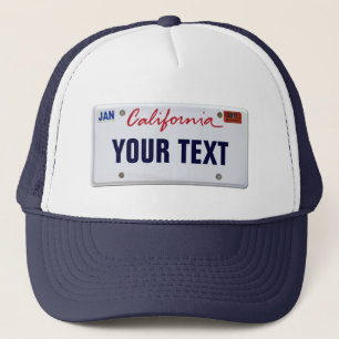 Casquette (Personnalisable) Plaque de licence Californie