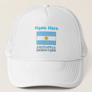 Casquette Personnalisation Bleue du Drapeau Argentin et Arge