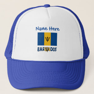 Casquette Personnalisation Bleue du Drapeau de la Barbade