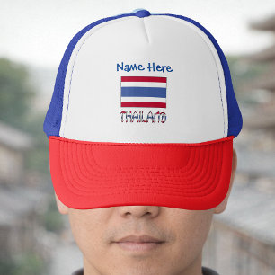 Casquette Personnalisation bleue du drapeau thaïlandais et d