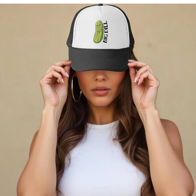 Casquette Personnalisé Big Dill Green Pickle drôle (Créateur téléchargé)