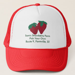 Casquette personnalisé de fraises de fraise