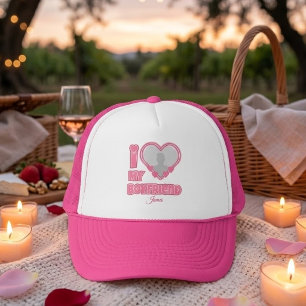 Casquette Personnalisé J'aime mon petit ami – Ajouter une ph
