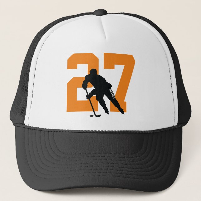 Casquette Personnalisé Joueur de hockey personnalisé Numéro  (Devant)