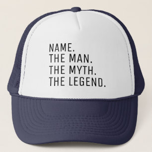 Casquette Personnalisé L'Homme Le Mythe La Légende Trucker H